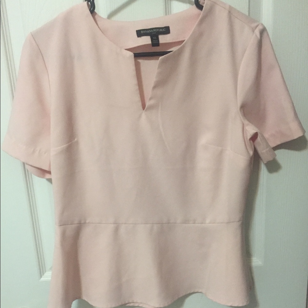 Light Pink Peplum Top